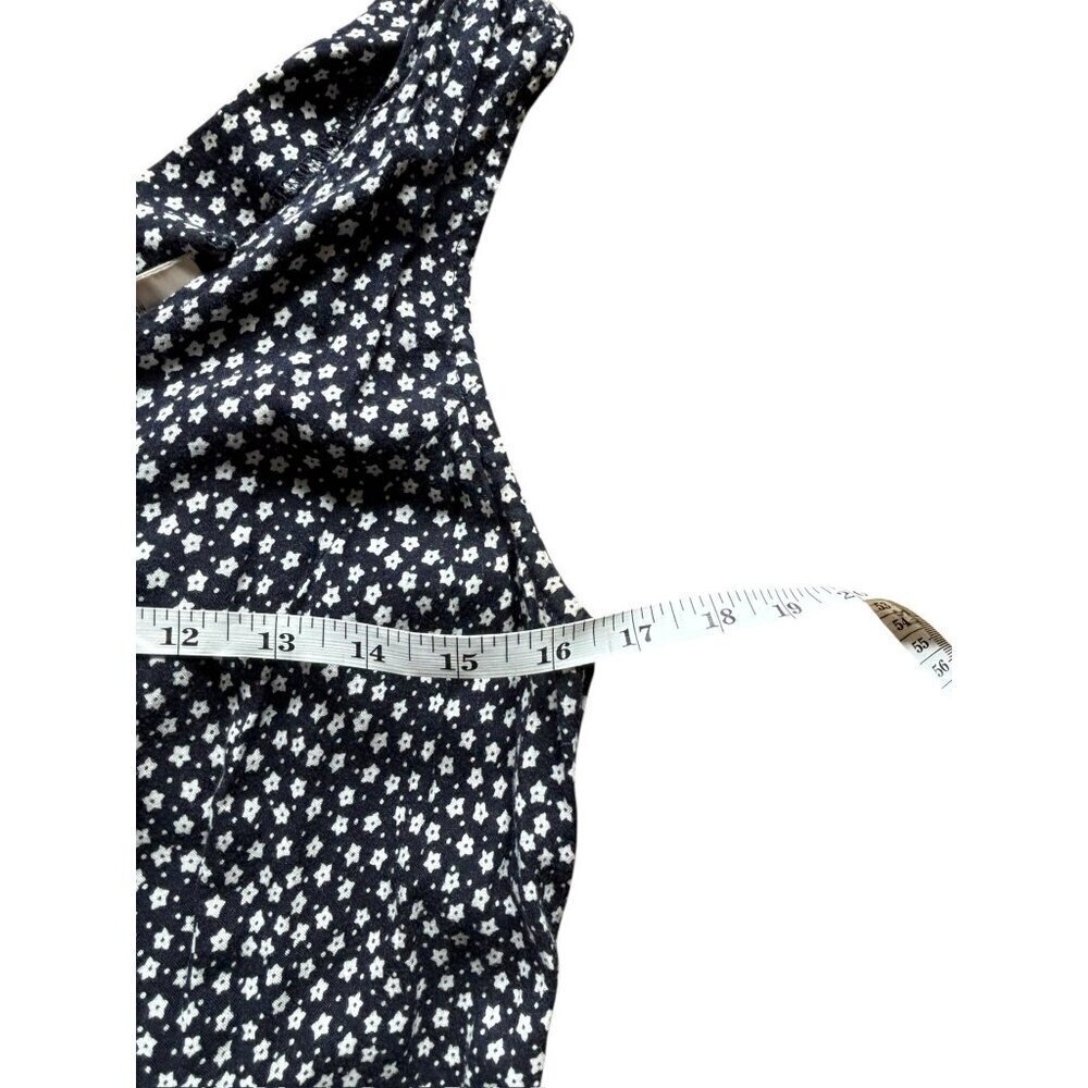Kathie Lee Women's Navy & White Long Sleeveless Dress - Picture 6 of 6